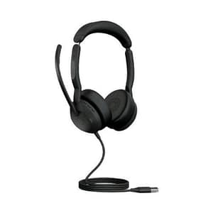 Jabra evolve2 50cuffie con microfono on-ear cablato usb-a bluetooth eliminazione rumore attivata tecnologia jabra air comfort nero