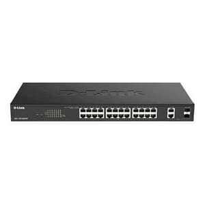 D-link dgs-1100-26mpv2 switch 26 porte gigabit gestito l2 24 x 10/100/1000 (poe+) + 2 x combo gigabit sf poe+ 370 w