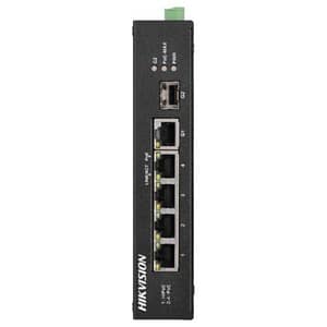 Hikvision digital technology ds-3t0306hp-e-hs switch di rete non gestito l2 fast ethernet 10-100 supporto power over ethernet grigio