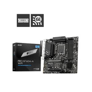 Msi mb pro b760m-a wifi intel b760 lga 1700 micro atx