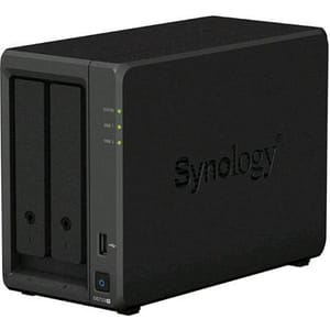 Synology diskstation ds723+ server nas ds 2-bay plus hdd & ssd amd ryzen r1600 dc 3.1ghz ram 2gb ddr4 lan gigabit