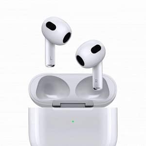 Apple mpny3ty/a airpods terza generazione con custodia magsafe ricarica lightning/wireless chip apple h1 bianco