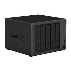 Synology diskstation ds1522+ nas chassis tower amd embedded 2.6ghz ram 8gb-5 bay hdd/ssd 2.5/3.5/m.2 4xrj-45 black