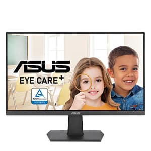 Asus va27ehf eye care monitor gaming 27 pollici ips full hd frameless 100hz adaptive-sync 1ms mprt hdmi filtro luci blu anti-sfarfallio montabile a parete nero