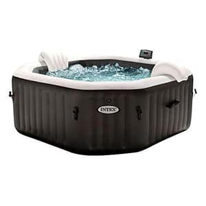 Intex pure spa bubble e jet massage deluxe ottagonale 201×71 cm 4 posti con pompa, riscaldatore, sistema purificazione acqua, clorinatore, 2 poggia testa, i,1