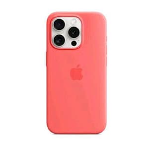 Apple iphone 15 pro custodia magsafe in silicone guava
