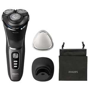 Philips shaver 3000 series s3343-13 rasoio barba skinprotect nero e grigio