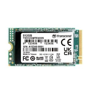 Transcend pcie ssd 400s m.2 512 gb pci express gen3 x4 3d nand nvme