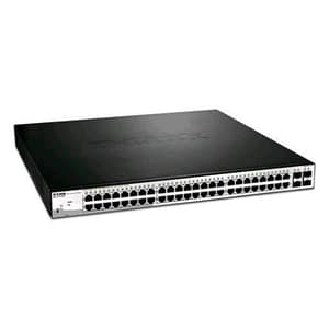 D-link dgs-1210-52mp switch gestito 8 x 10/100/1000 (poe+) + 40 x 10/100/1000 (poe) + 4 x sfp poe+ (370 w) montabile su rack