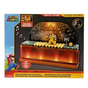 Jakks nintendo playset battaglia di bowserdeluxe con2 personaggi