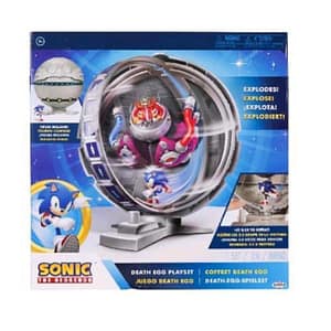 Jakks sonic playset the death egg personaggio articolato 6 cm con stazione spaziale da 30 cm