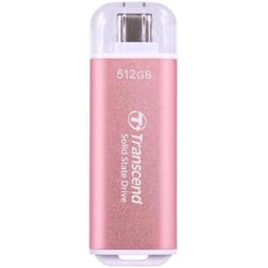 Transcend esd300p ssd esterno 512gb usb-c 3.2 gen 2x1 rose pink