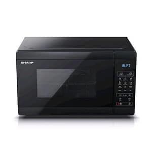 Sharp yc-mg02eb forno a microonde con grill 20l 800w elettronico 11 livelli di potenza illuminazione interna nero