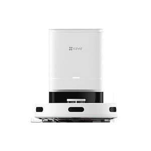 Ezviz re4 plus robot aspirapolvere lavapavimenti con base svuotapolvere potenza aspirazione 4000pa serbatio 300ml bianco