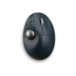 Kensington pro fit ergo tb550 trackball mouse verticale ergonomico 9 pulsanti – senza fili bluetooth 2.4 ghz ricevitore wireless usb blu-grigio retail