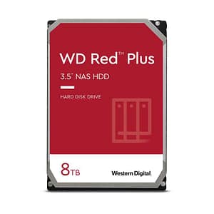 Wd red plus 8tb per nas hard disk interno da 3.5â?  5400 rpm class sata 6 gb-s cmr cache da 256 mb garanzia 3 anni