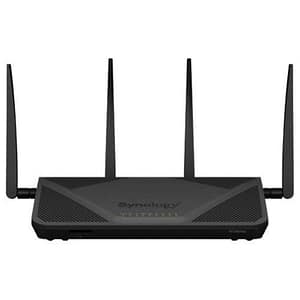 Synology rt2600ac router wireless dual-band 2.4/5 ghz 800/1.733 mbps 4 porte lan gigabit etherenet rj-45 colore nero