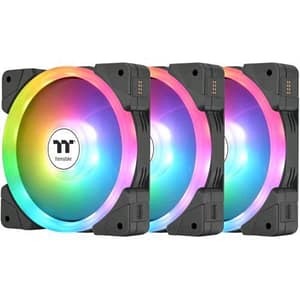 Thermaltake swafan ex14 argb ventola di raffreddamento per pc tt 140mm 3 fan pack premium edition nero