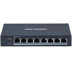 Hikvision switch 4 gigabit poe ports, 4 gigabit rj45, 802.3af/at, poe power budget 60w