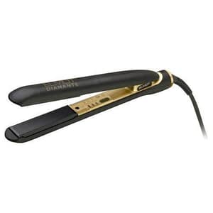 Elmot piastra per capelli luxury hairline diamante nero e oro
