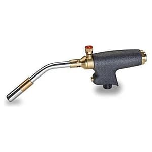 Saldatore professionale con corpo in alluminio e fiamma turbo m, con attacco europeo 7-16