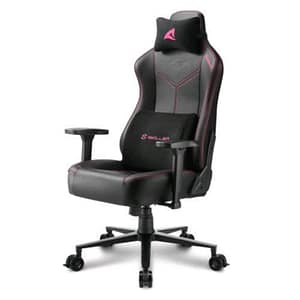 Sharkoon skiller sgs30 poltrona gaming in pelle imbottita nero/rosa