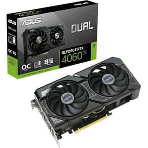 Asus dual-rtx4060ti-o8g-ssd nvidia geforce rtx 4060 ti 8 gb gddr6 dual fan pci express 4.0 1 x hdmi 2 x disaplyport