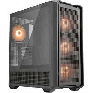 Cougar mx600 rgb full tower high performance mesh pc gaming case vetro temperato nero