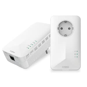 Strong powerline wifi 1000 duo kit di 1 adattatore powerline 1000 + 1 adattatore powerline wi-fi 1000 1000 mbit/s bianco