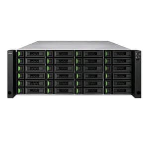 Qsan xn8024d unified storage nas chassis rack 4u xeon d-1527 2.2ghz ram 16gb-24 bay ssd/hdd 2.5/3.5 3xrj-45 colore nero
