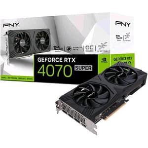 Pny geforce rtx 4070 super 12gb oc df nvidia geforce rtx 4070 super gddr6x dual fan pci express x16 4.0 1 x hdmi 3 x displayport