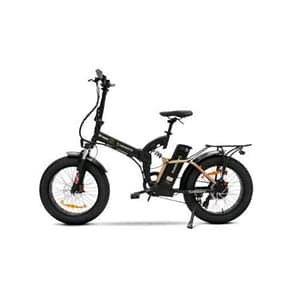 Argento bimax xl bicicletta elettrica 500w a pedalata assistita ruote da 4 x 20 velocita 25 km/h autonomia 50/80 km full suspension nero