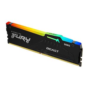 Kingston fury beast rgb memoria ram 1x32gb 6.000 mhz tecnologia ddr5 tipologia dimm 288-pincl36 dimm black