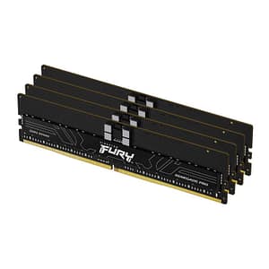 Kingston fury renegade pro xmp kit memoria ram 4x16gb tot 64gb 6.000mhz tipologia dimm tecnologia ddr5 cas 32 black