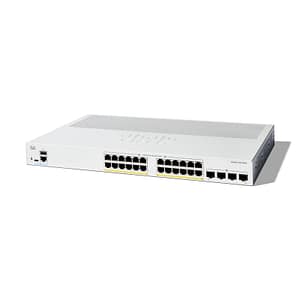 Cisco catalyst c1200-24p-4g switch gestito l3 – 24 x 10/100/1000base-t + 4 x 10 gigabit sfp+ poe+ (195 w) montabile su rack bianco