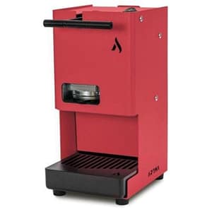 Aroma ego` macchina per caffe` espresso compatta cialde ese 44mm rosso corallo