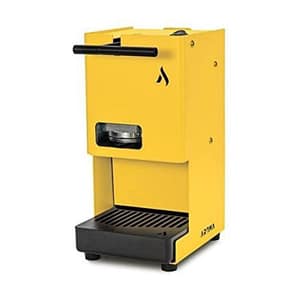 Aroma ego` macchina per caffe` espresso compatta cialde ese 44mm giallo