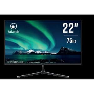 Atlantis monitor 22“ va 75hz, full hd 1920×1080, vga hdmi, freesync, inclinabile, risposta 5ms, contrasto 3000:1, angolo 178-178, cavo hdmi 1,5m