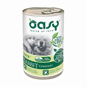 Oasy Umido Monoproteico Coniglio per Cani 400gr