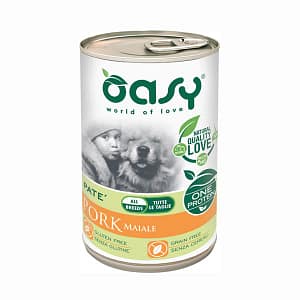 Oasy Umido Monoproteico Maiale per Cani 400gr