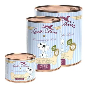 Terra Canis Puppy Manzo con Mela, Carote e Rosa Canina