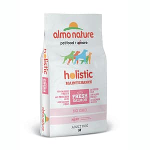Almo Nature Holistic Medium Adult con Salmone per Cani Peso Confezione 12 Kg
