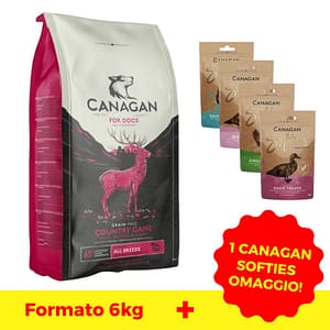 Canagan Country Game All Breeds per Cani Peso Confezione 6 KG + 1 SNACK OMAGGIO!