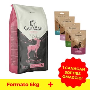 Canagan Small Country Game per Cani Peso Confezione 6 KG + 1 SNACK OMAGGIO!