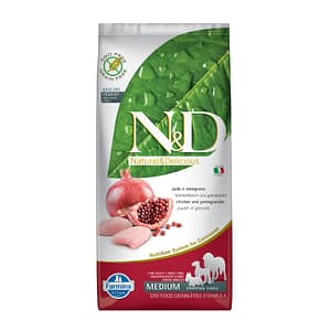 Farmina N&D Cane Grain Free Medium Pollo Peso Confezione 12 Kg