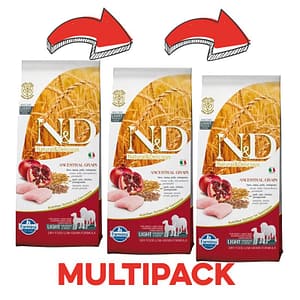 Farmina N&D Low Grain Light Medium Maxi Peso Confezione 12 Kg – PROMO 3x  (*)