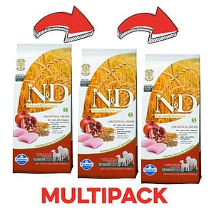 Farmina N&D Low Grain Medium Maxi Senior Peso Confezione 12 Kg – PROMO 3x  (*)