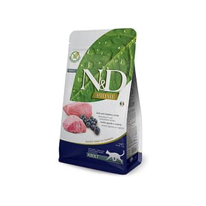 Farmina N&D Prime Grain Free Adult Agnello e Mirtillo per Gatti Peso Confezione 5 Kg