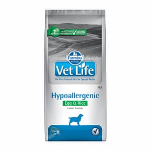 Farmina Vet-Life Hypoallergenic Egg&Rice Cane Secco Peso Confezione 2 Kg