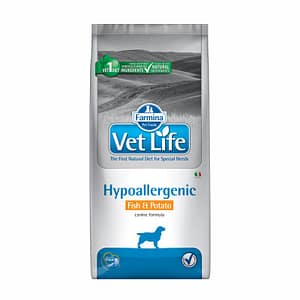 Farmina Vet-Life Hypoallergenic Fish&Potato Cane Secco Peso Confezione 12 Kg